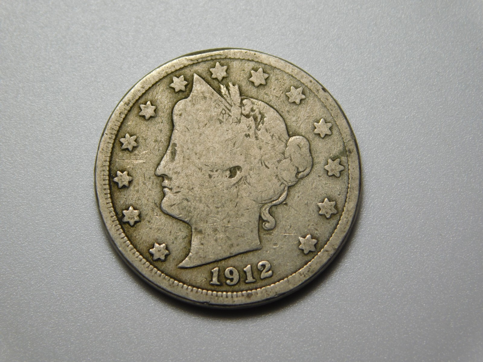 OLD US COIN 1912-D LIBERTY HEAD V NICKEL