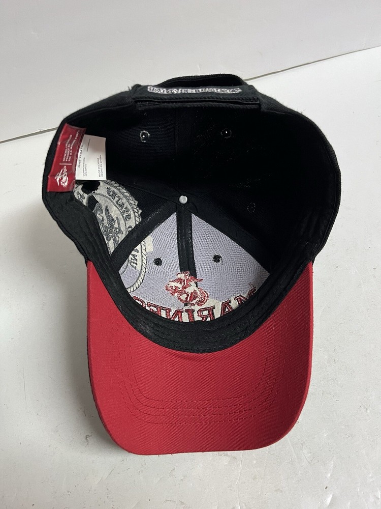 MARINES The Few The Proud Adjustable Hat Cap Embroidered Logo Script Licensed