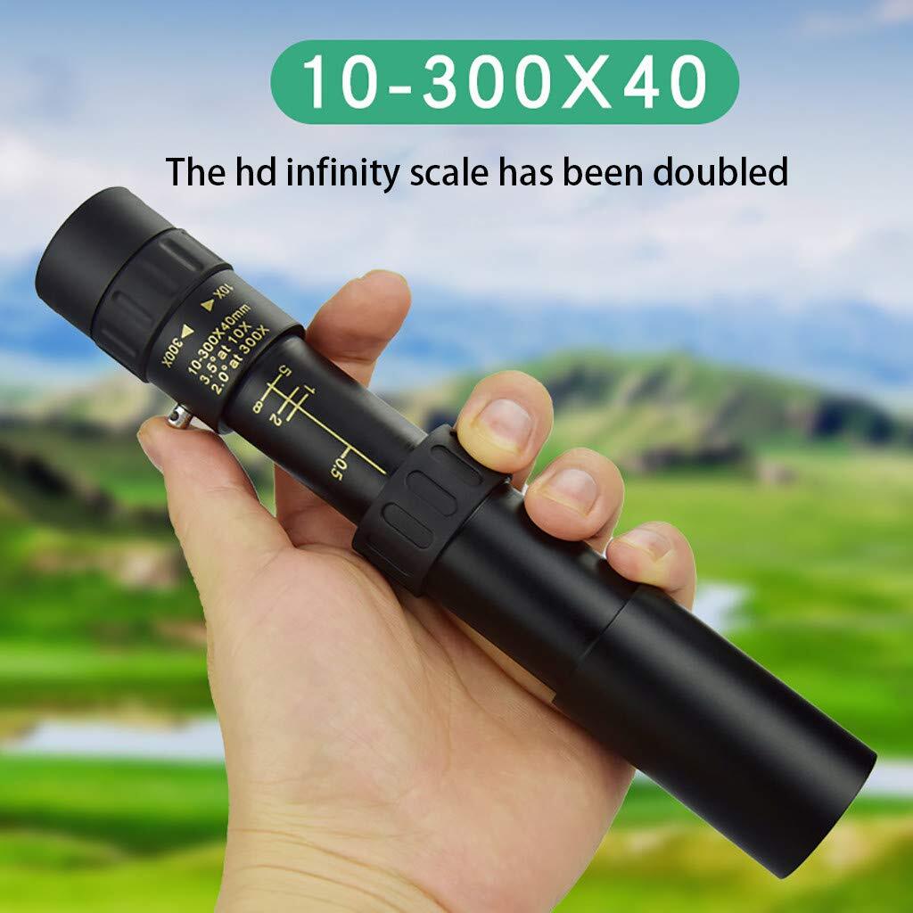 Day/Night Military Telescope 10-300X40mm Zoom HD Monocular Mobile Telescope US
