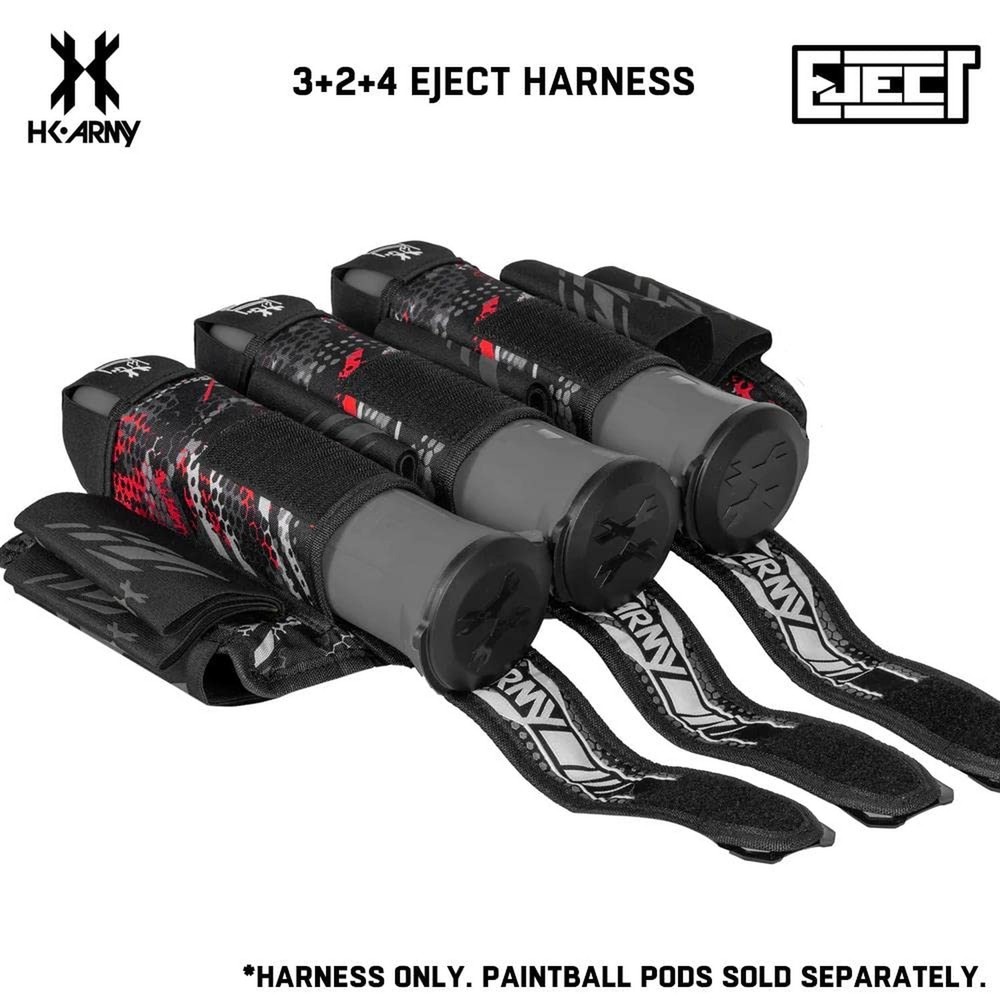 HK Army 3+2 Eject Paintball Harness Pod Pack - Scorch