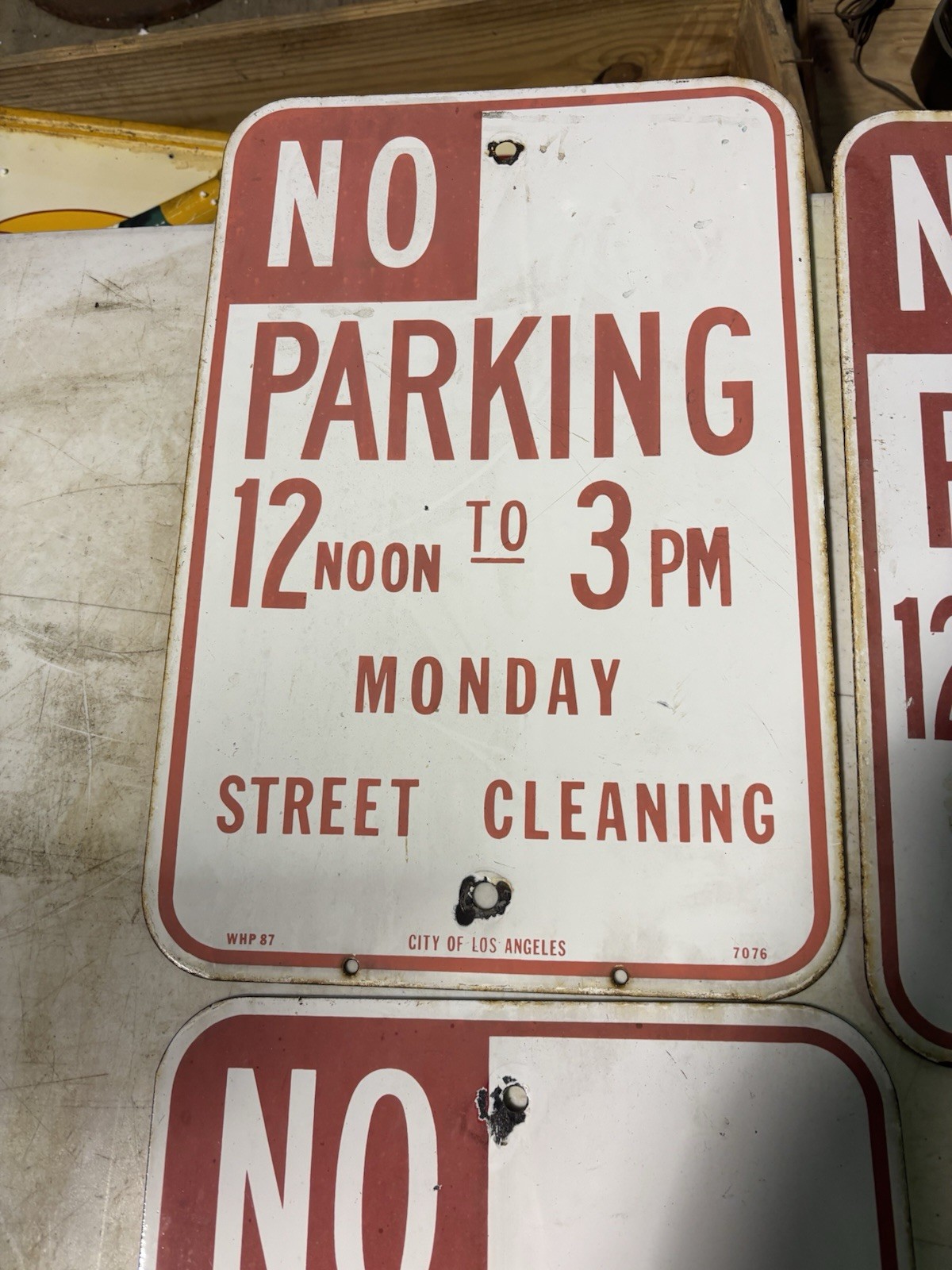 porcelain california street sign Vintage Original