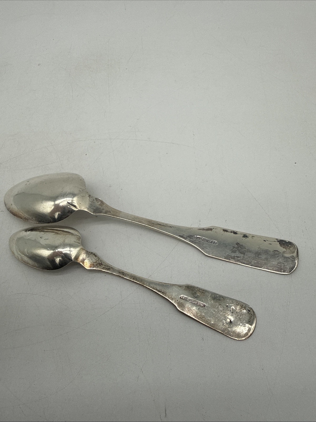 H. Erwin Lot of 5 Coin Silver Spoons Approx 3.6 Ounce