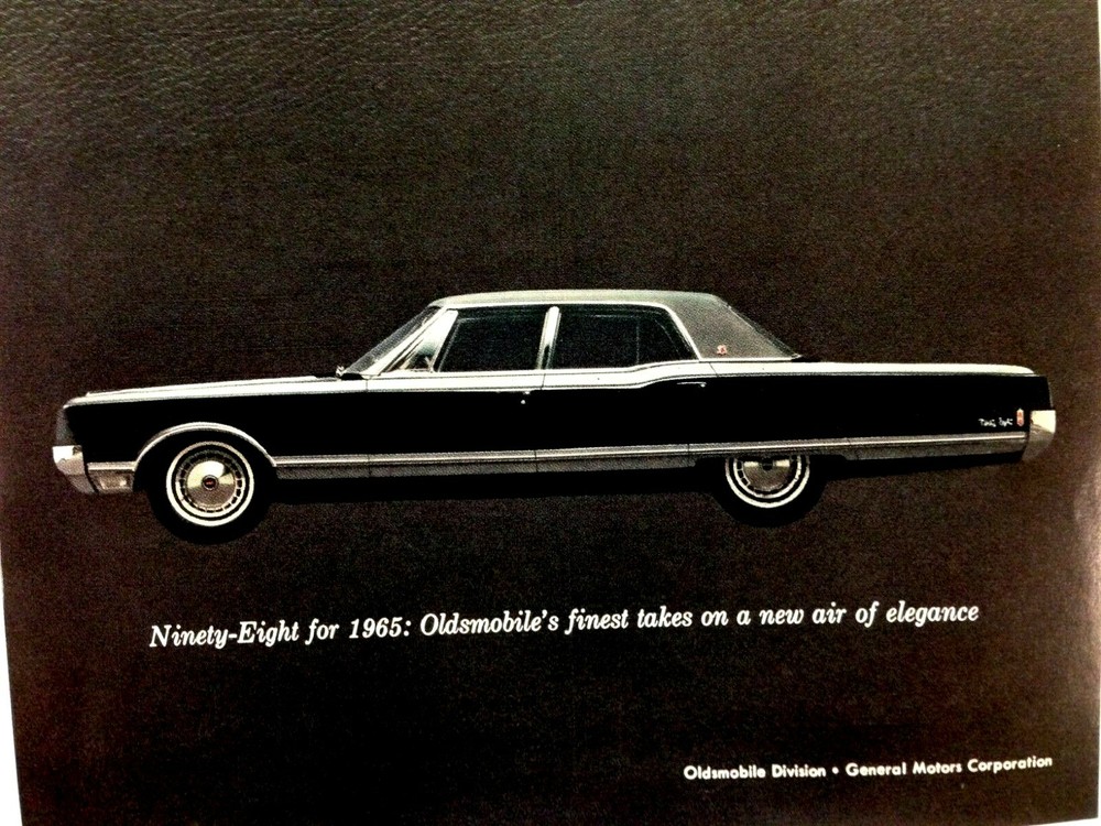 1965 Oldsmobile 98 Ninety Eight Print Ad