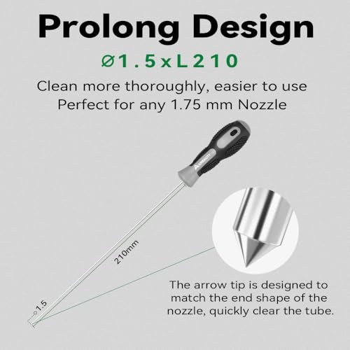 3D Printer Tools, 3D Printer Nozzle Cleaning Kit for 1.75mm Clog Poke