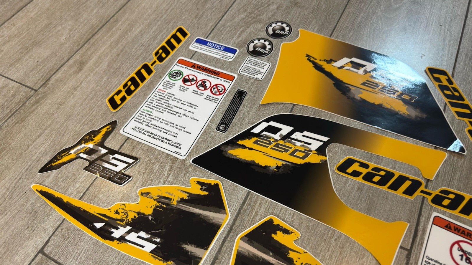 Can Am DS 250 - Full Graphics Decals Kit 🚀