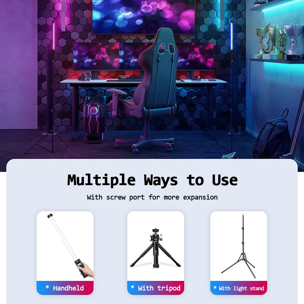 RGB LED Photography Lighting Portable Wand Handheld LED Video Light