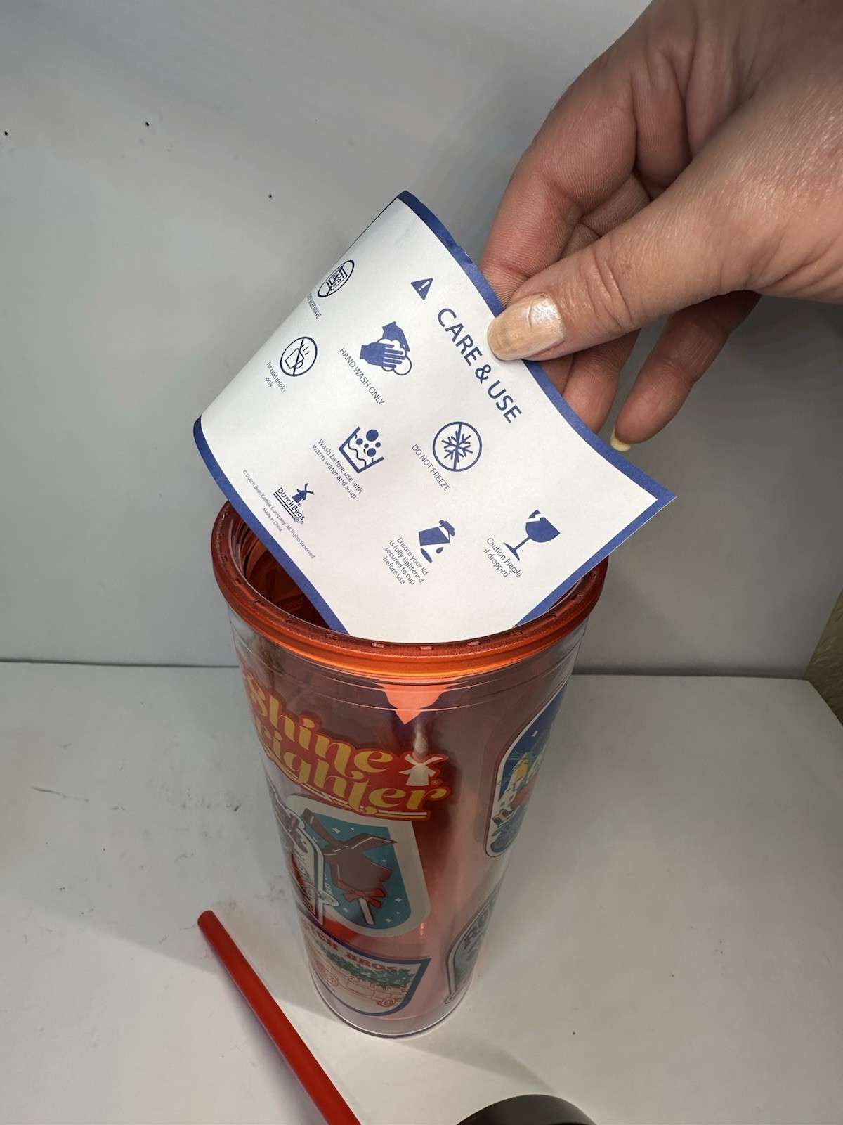 NEW Limited Edition Dutch Bros 24 oz Holiday Tumbler Red 2024 w/Straw