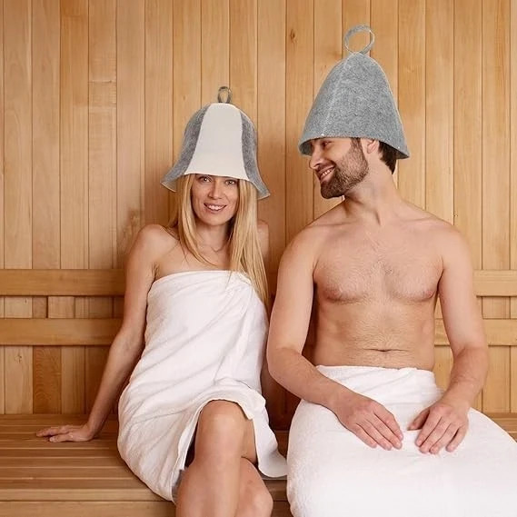 2 Pack Hat Polished Wool Hat Indoor Felt Hat Russian Banya Cap