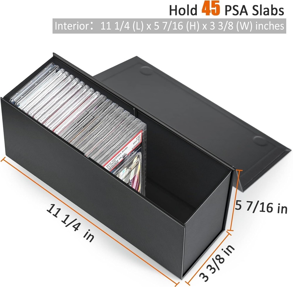 PSA Graded Card Storage Box PSA Graded Card Storage Holder Container Boxes2 Pack