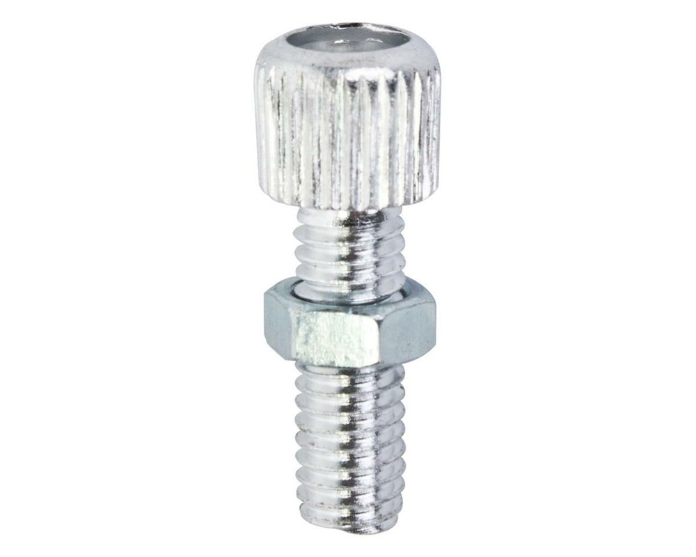 Sunlite Barrel Adjuster With Lock Nut (Silver) (1) [BK808CPZ]