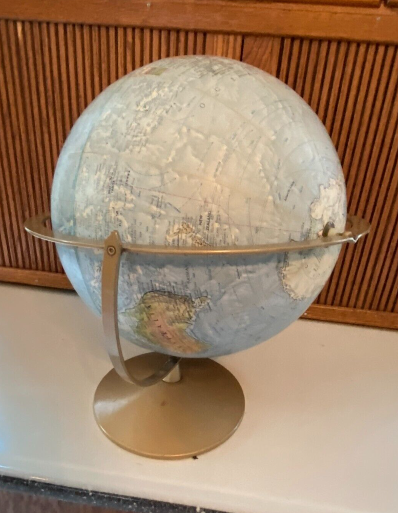 Vintage Replogle 12" Double Axis World Globe Pre 1990s USSR
