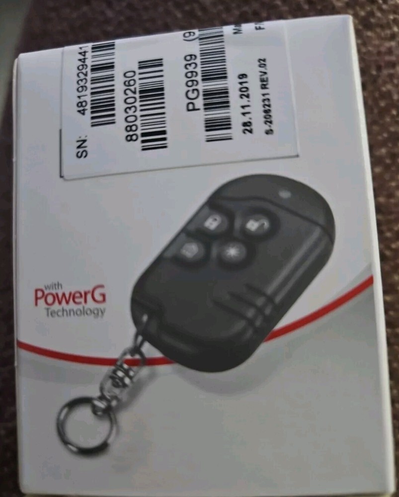 DSC PowerG Wireless 4-Button Panic, Key Fob Compatible PowerSeries & Neo PG9939