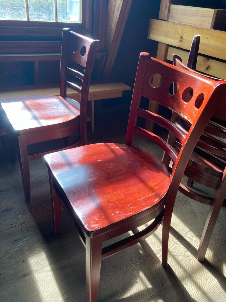 Restaurant Chairs, Wood, formerly from ESPN Zone