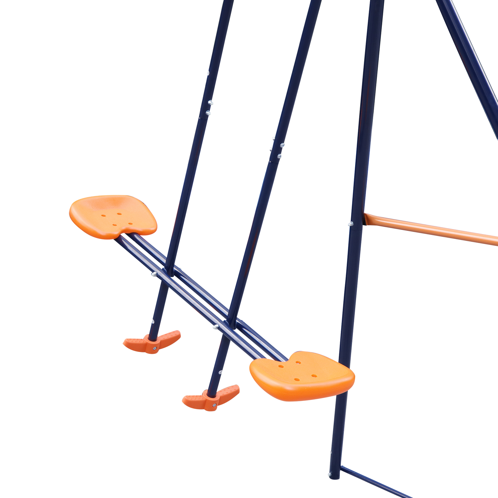 Child Kids Play Garden Outdoor Double Swing Set Heavy Duty Metal Frame Swing