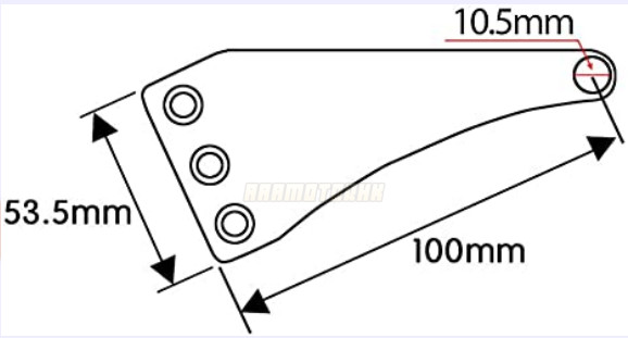48mm Motorcycle Fork Tubes Headlight Mount Bracket Fork Ear Head Lamp Holder