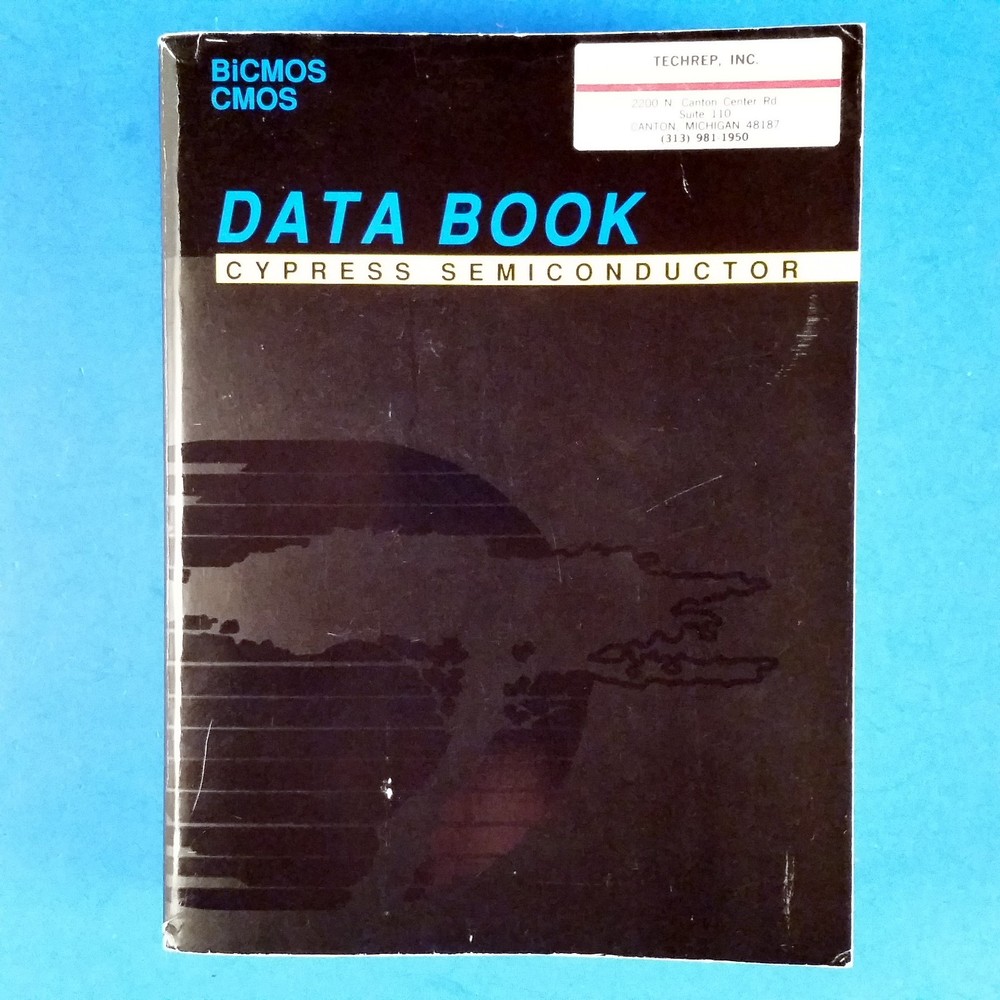 1992 Cypress Semiconductor Data Book CMOS BiCMOS Logic TTL ECL PLD FIFO Databook