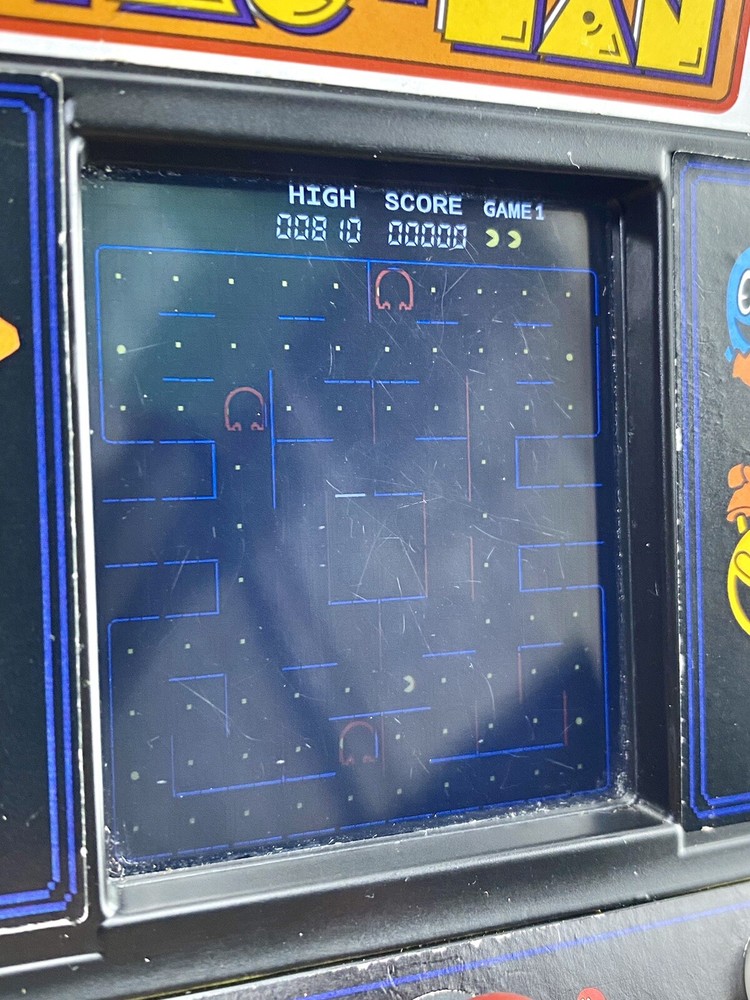 Pac-Man Mini Arcade Retro Game Bandai Namco Pacman Game Basic Fun TESTED & Works
