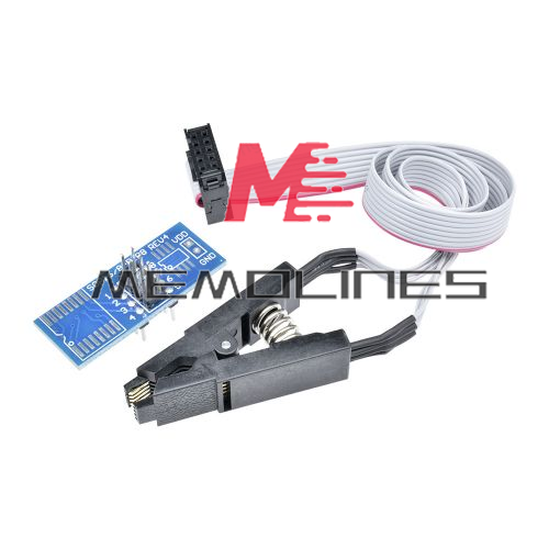 1-50x SOIC8 SOP8 Flash Chip IC Test Clips Socket Adpter BIOS/24/25/93 Programmer