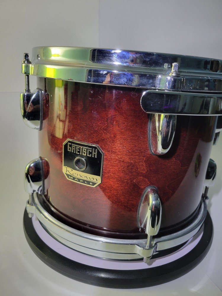 GRETSCH RENOWN MAPLE 10"X8" TOM in CHERRY BURST READ DESCRIPTION