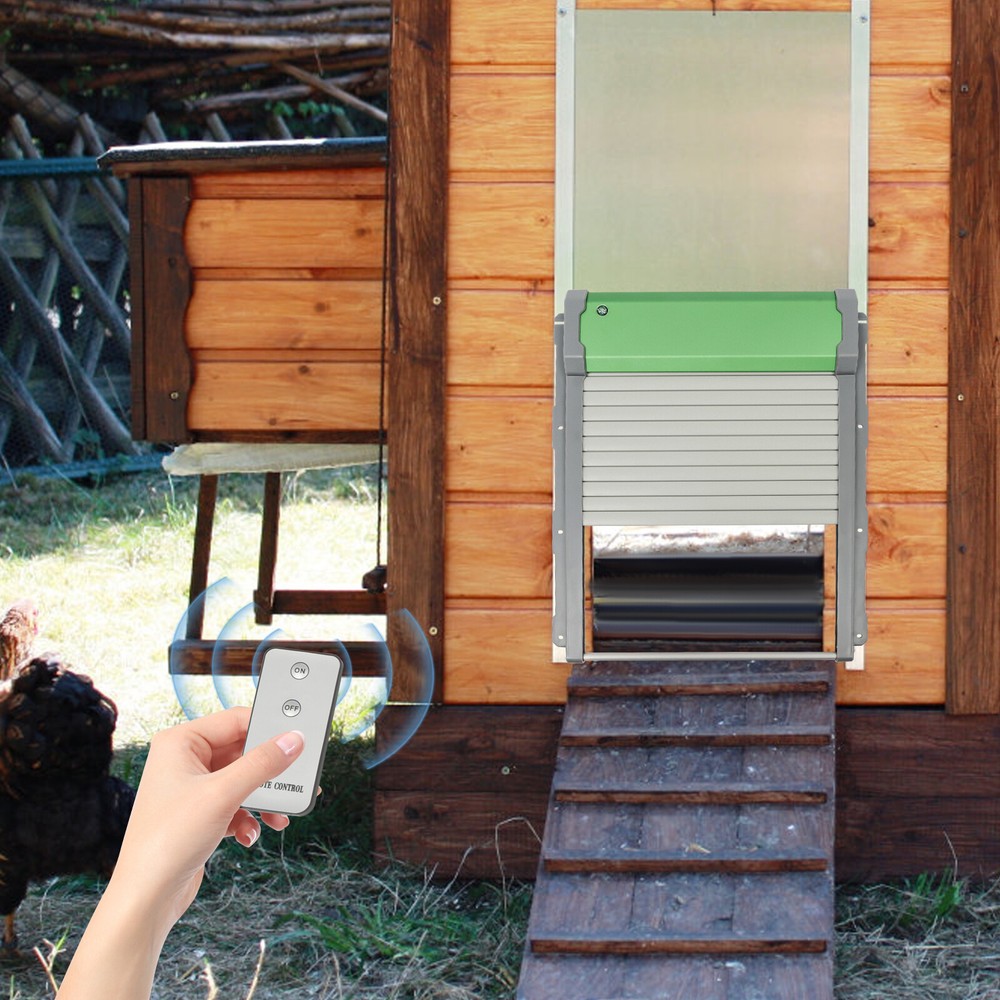 Solar Powered Automatic Roller Chicken Coop Shutter Door Opener