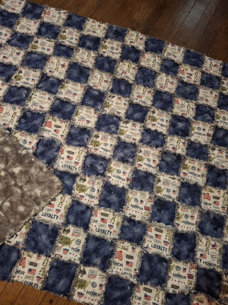 Patriotic Flannel Rag Quilt