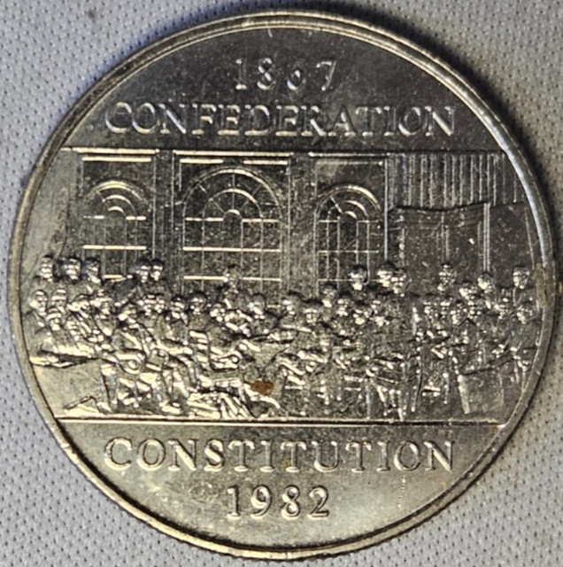 Canada 1 dollar 1982 - 1867 CONFEDERATION CONSTITUTION Mint State #AB188