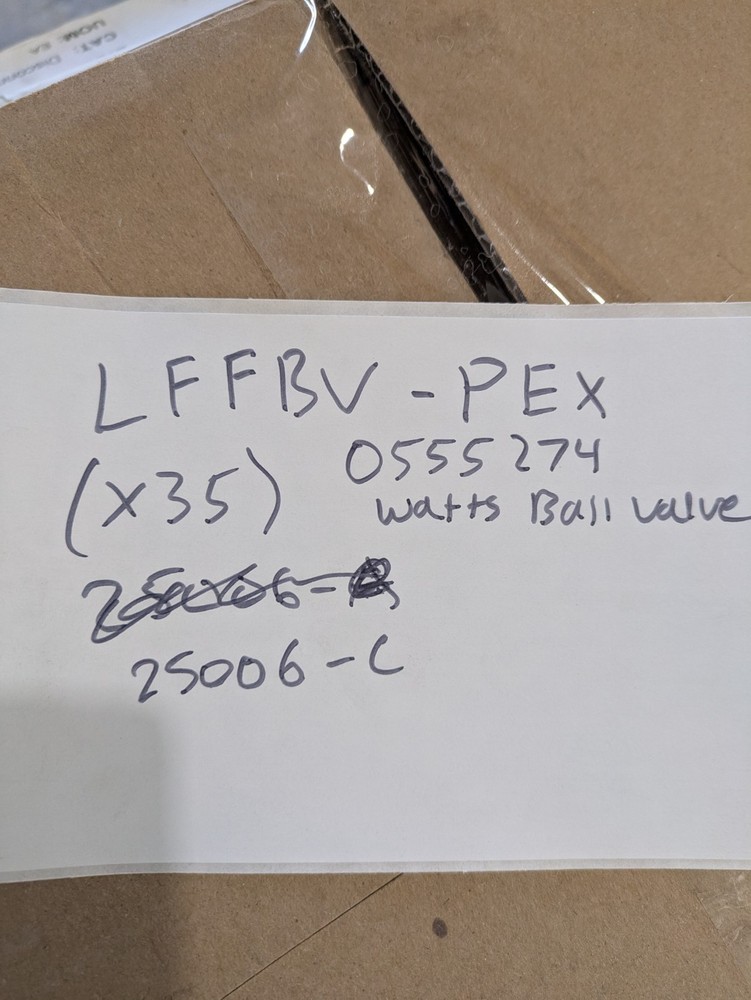 WATTS LFFBV-PEX BALL VALVE 0555274