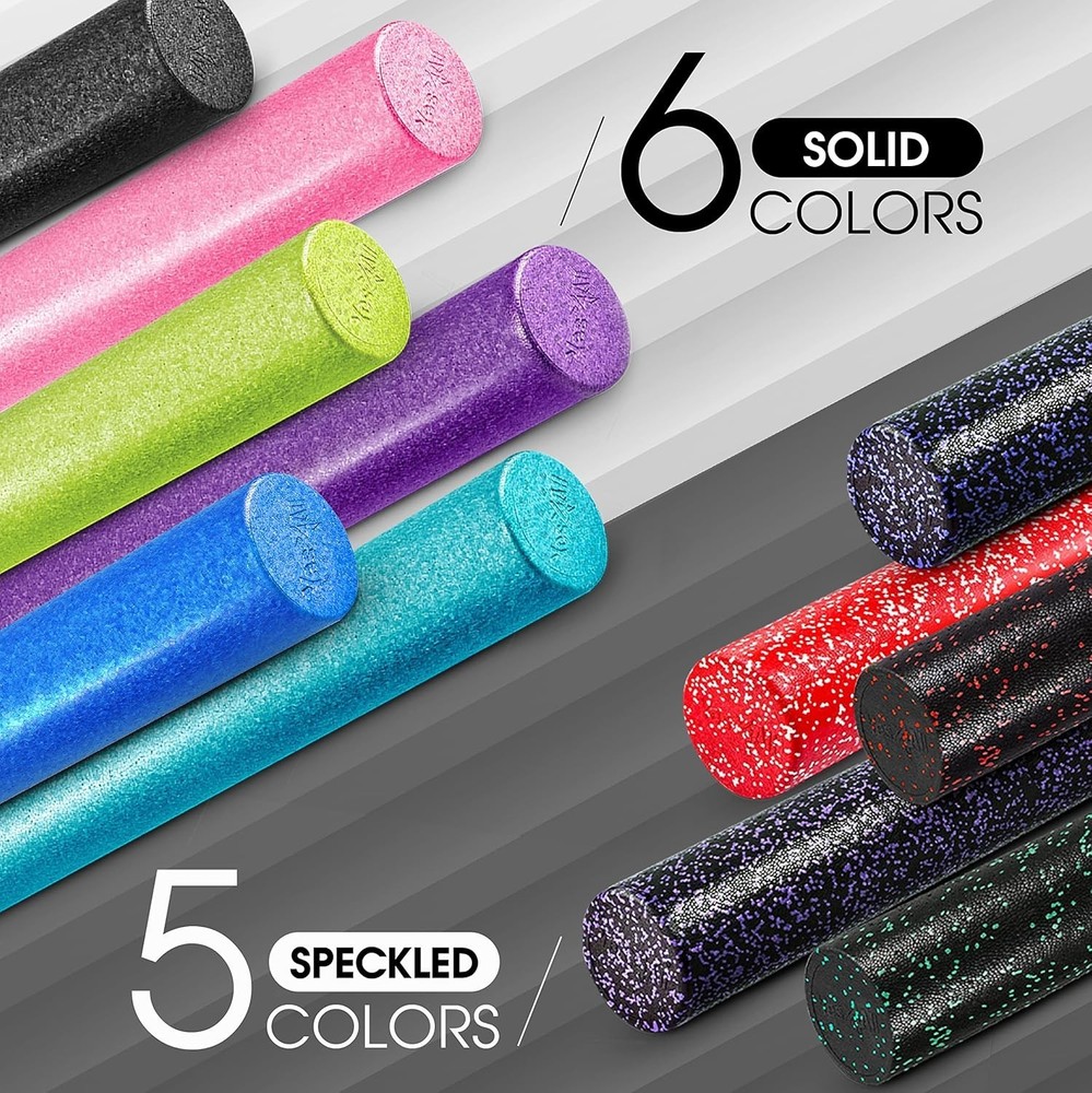High-Density EPP Round Back Roller Foam, Exercise Foam Roller for Yoga, Pilat...