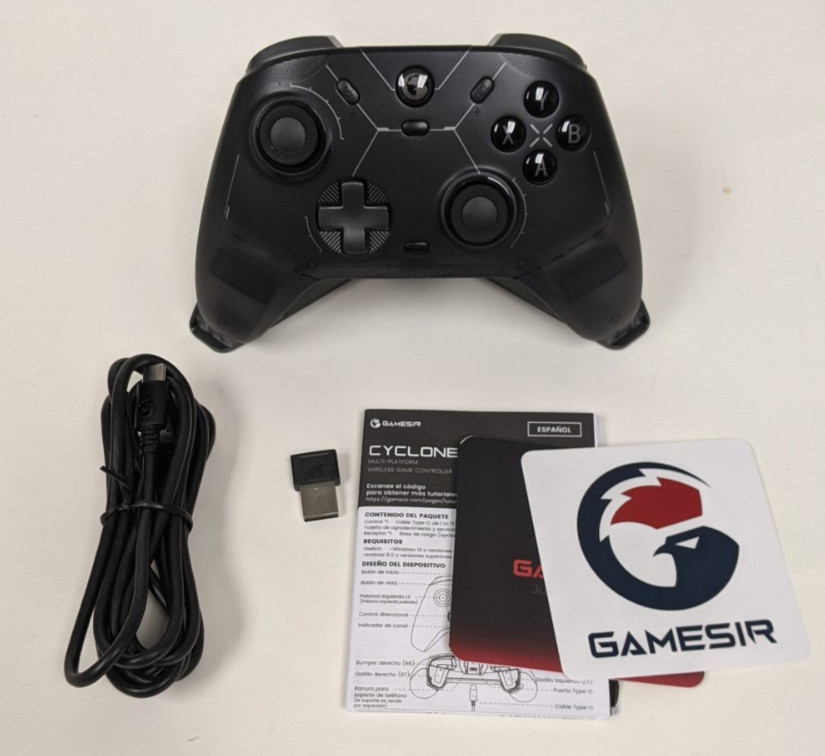 GameSir Cyclone 2 Wireless Controller Switch PC iOS Android Steam Shadow Black
