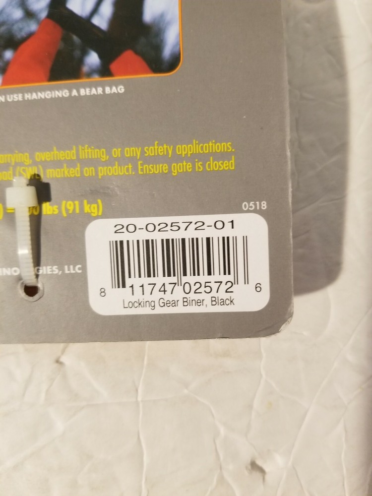 UST Locking Gear Biner, Black -20-02572-01
