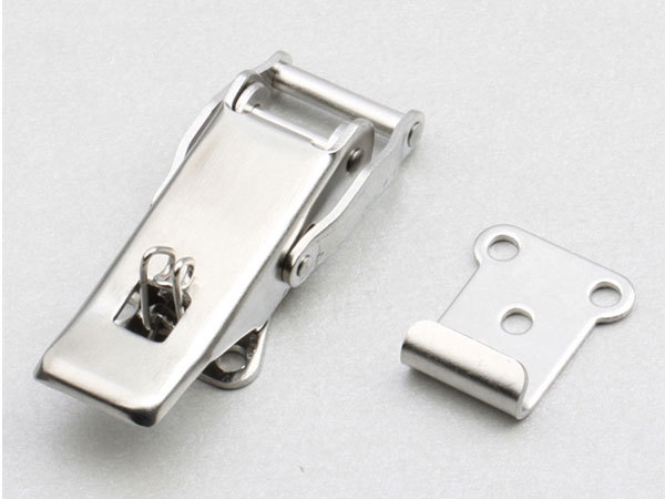 3" Stainless Steel Draw Latch Secondary Catch, with Spring, Toggle Latch
