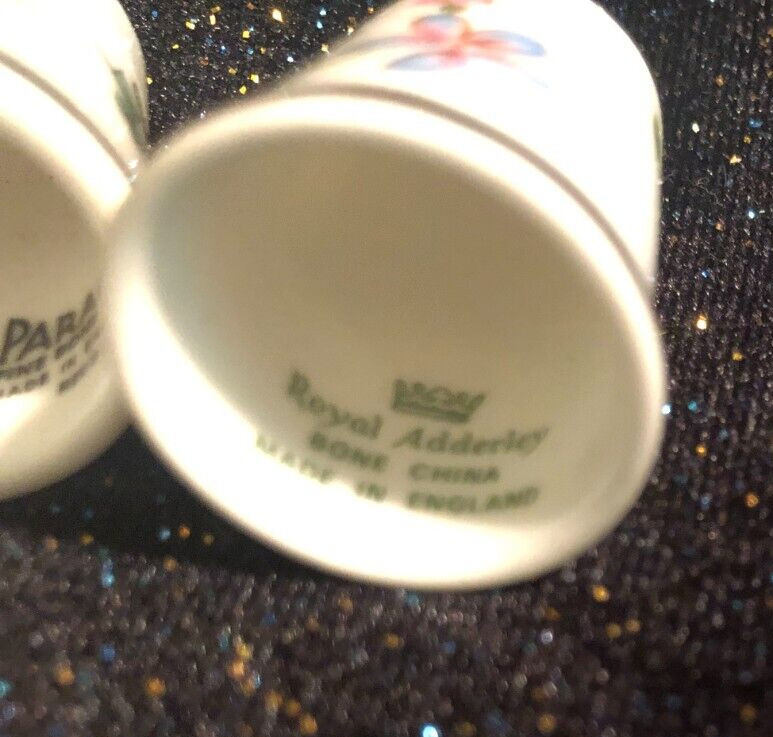 3 THIMBLES "PALISSY"-"PARAGON"-"ROYAL ADDERLEY"