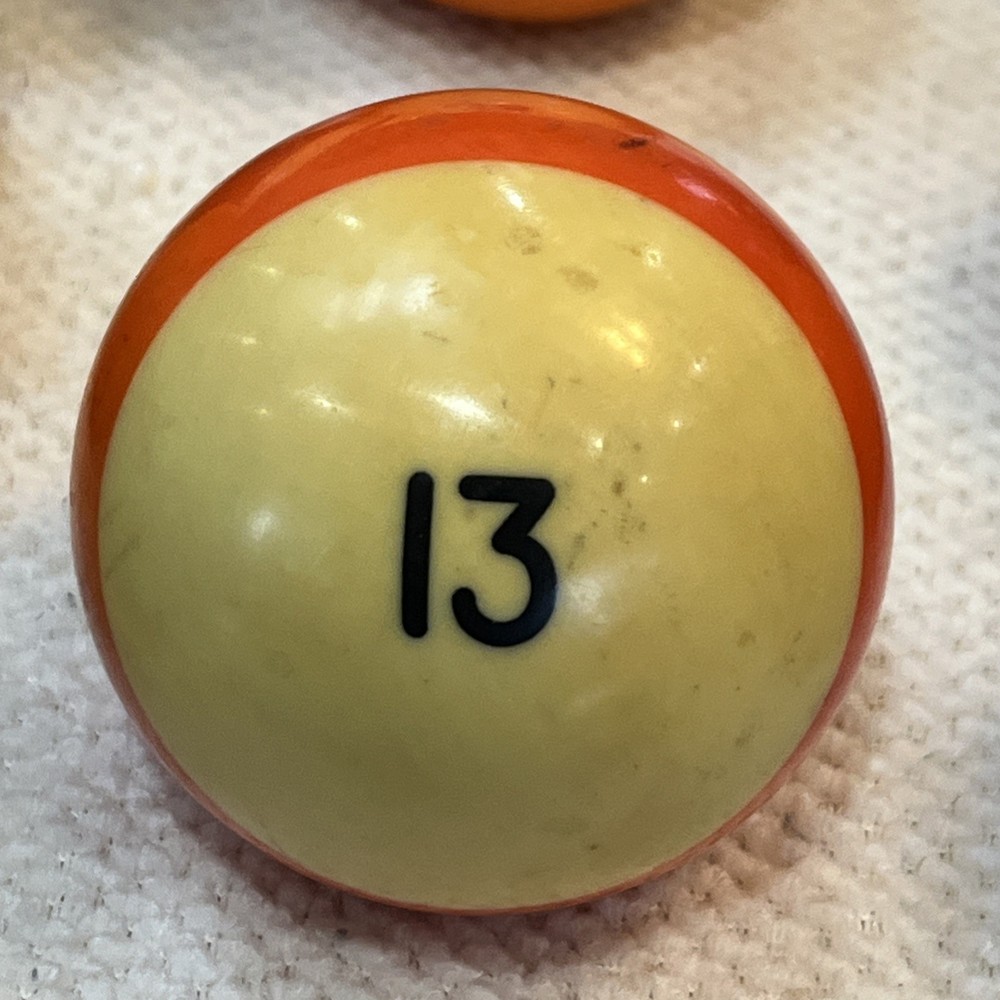 # 13 2-1/4" Replacement Pool Ball dark Orange