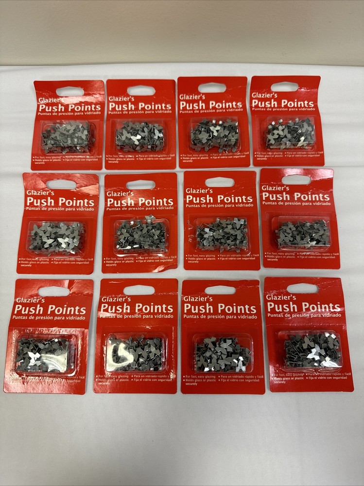 12X Glazier’s Push Points For Fast Easy Glazing