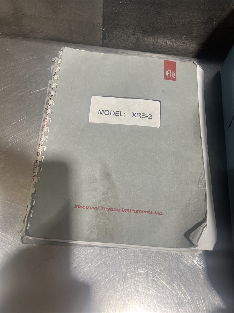 Electrical Testing Instruments Ltd. Transformer Ratiometer XRB-2. 3 Phase