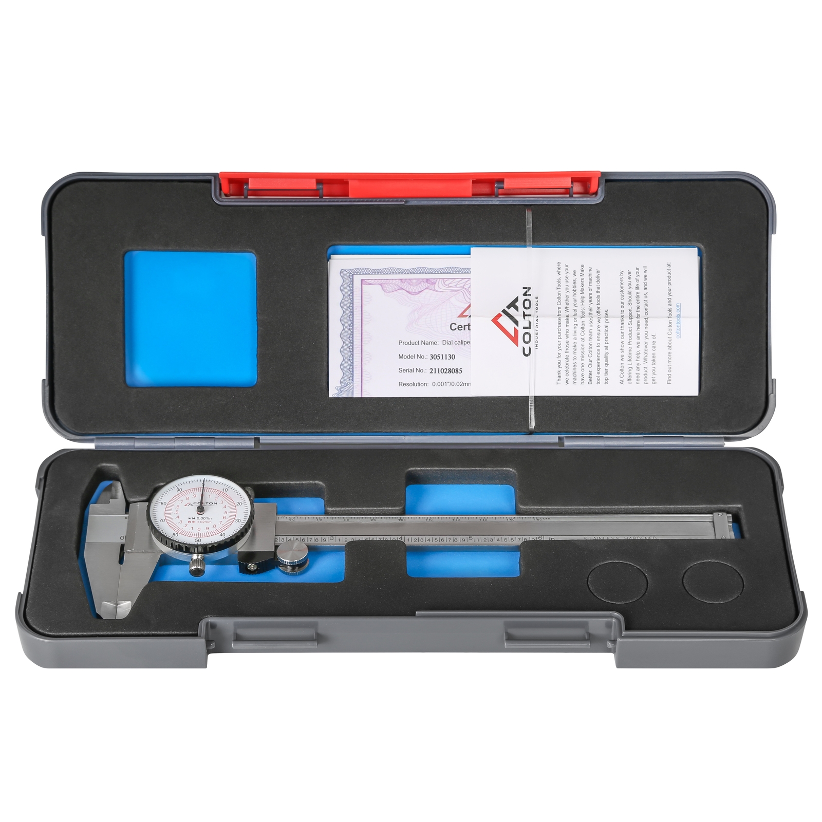 Colton Tools Dial Caliper 6" / 150mm DUAL Reading Scale