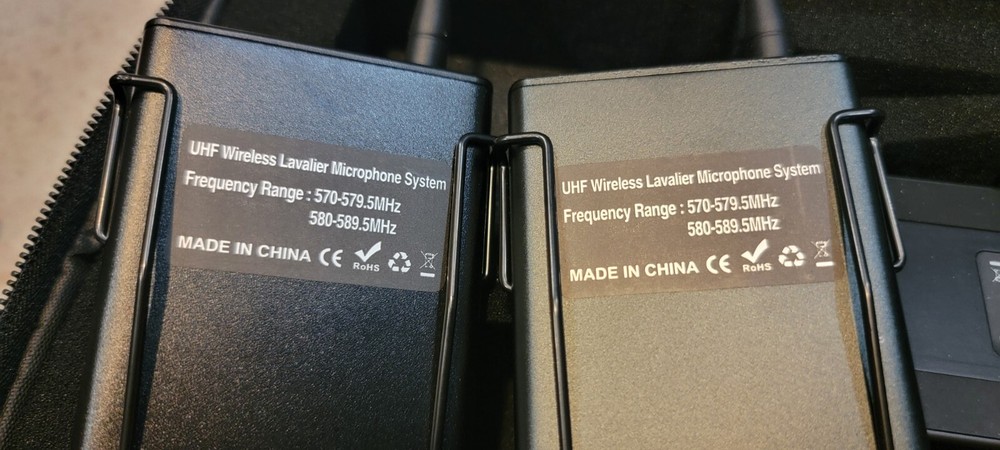 FULAIM MX12 WIRELESS MICROPHONE SYSTEM PROFESSIONAL RECORDING PRO SET & CASE