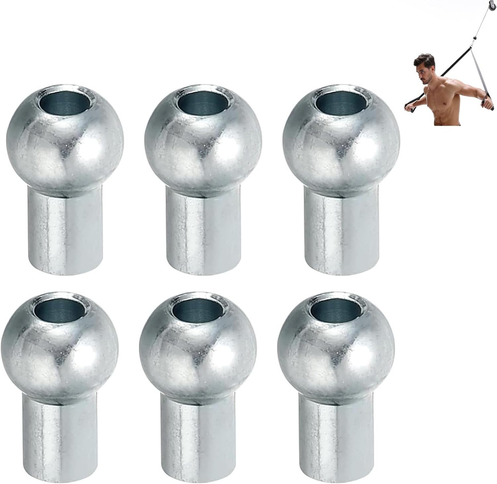 6 Pcs Cable Ball Stopper Cable Rope Attachments for Cable Machine Accessories...
