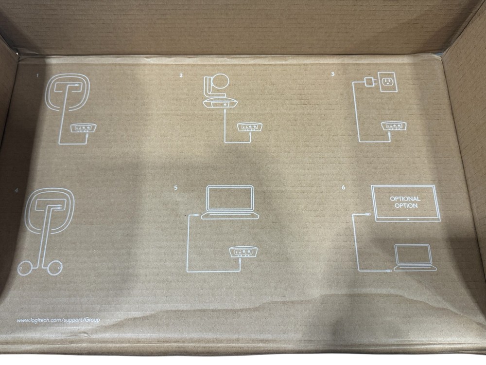Logitech Group + Expansion Microphones Video Conferencing System Bundle