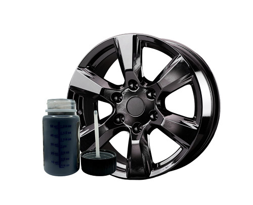 Black Wheel  Touch up Paint - 2 oz w/ brush