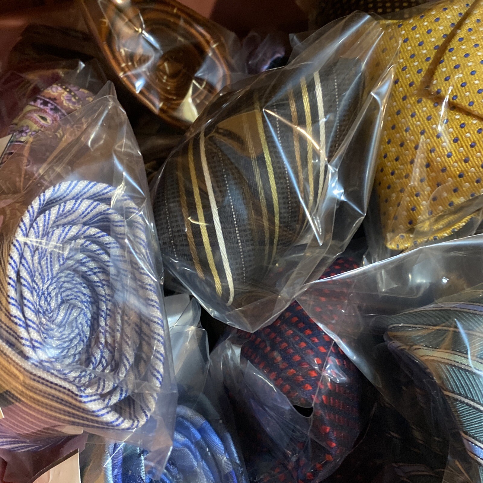 10 Ties RANDOM - Neck Tie Men's - LOT OF 10 Mystery Striped Plaid Solid Classic