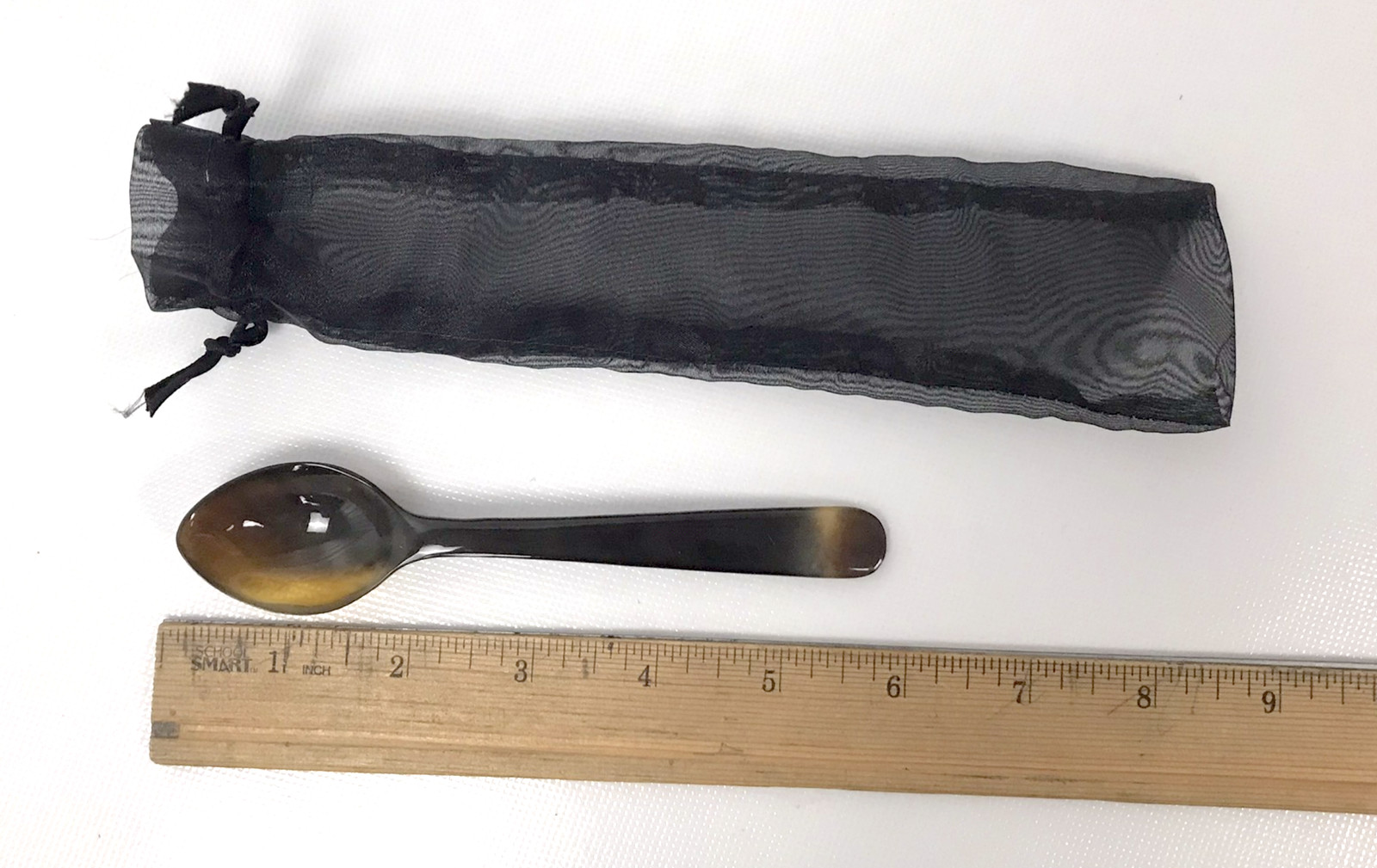 Small Horn Spoons with Net Bag - Set of 2 Pieces
