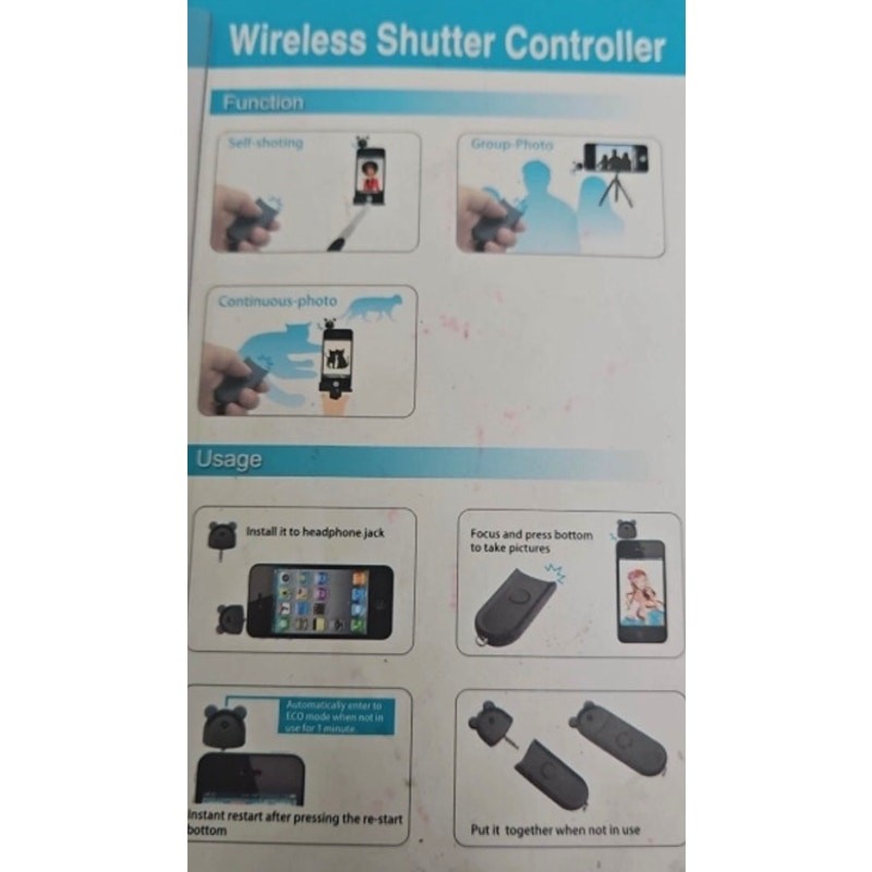 TRANSVIEW T-C1 WIRELESS SHUTTER REMOTE – 3.5MM PLUG | IPHONE IPOD ANDROID