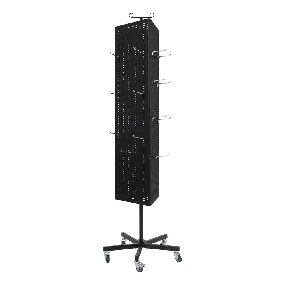 Metal Jewelry Display Stand Mobile Triangular Display Stand DIY Pegboard & Hook