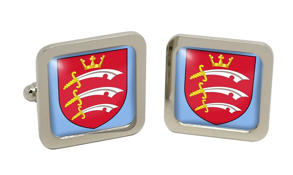Middlesex (England) Square Cufflink in Chrome Box