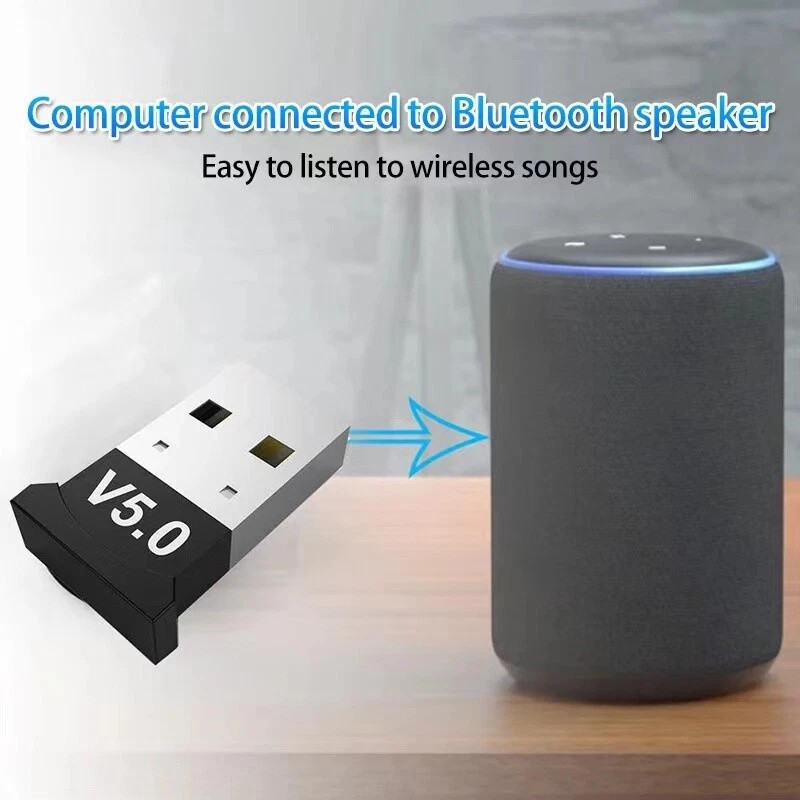 USB Bluetooth 5.0 Wireless Audio Music Stereo Adapter Dongle receiver For TV PC