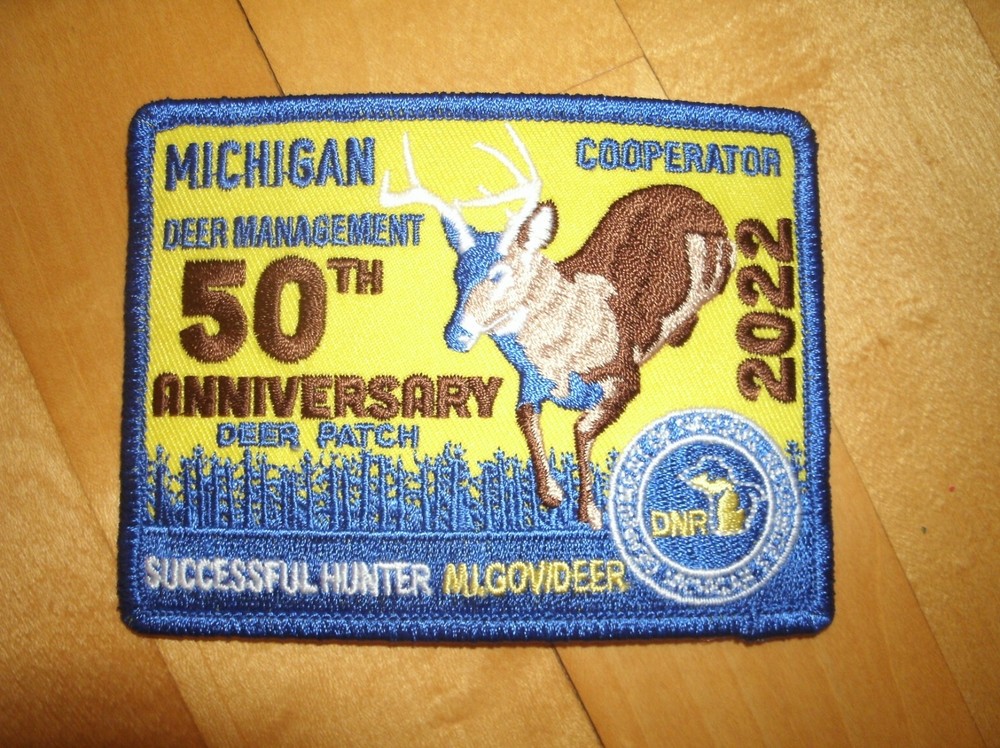 Michigan DNR Successful Deer Hunter Patch 2022