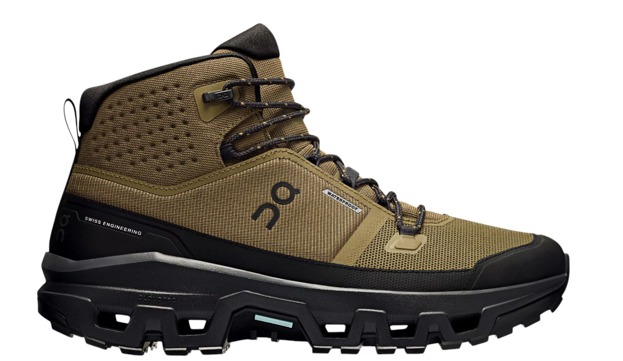 On Mens Cloudrock Mid Waterproof Hiking Boots