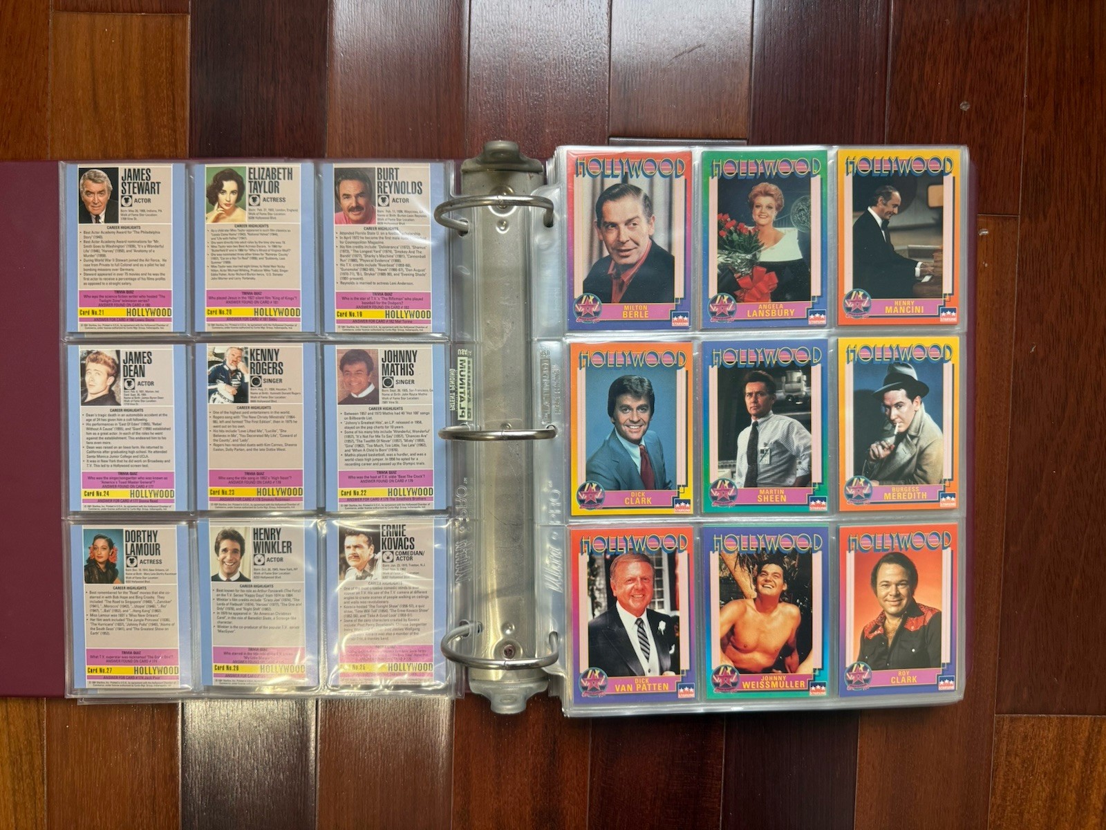 1991 Hollywood Starline 200+ Cards & Binder