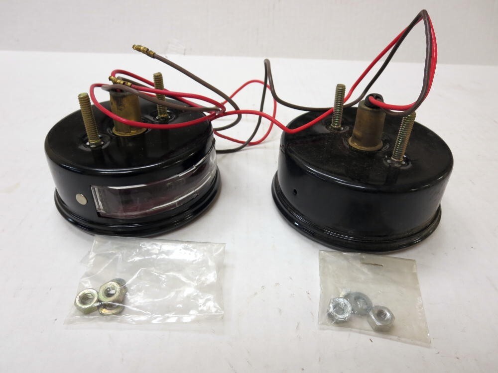 Vintage Willys Kaiser Jeep CJ5 U.S. Made Tail Light Set